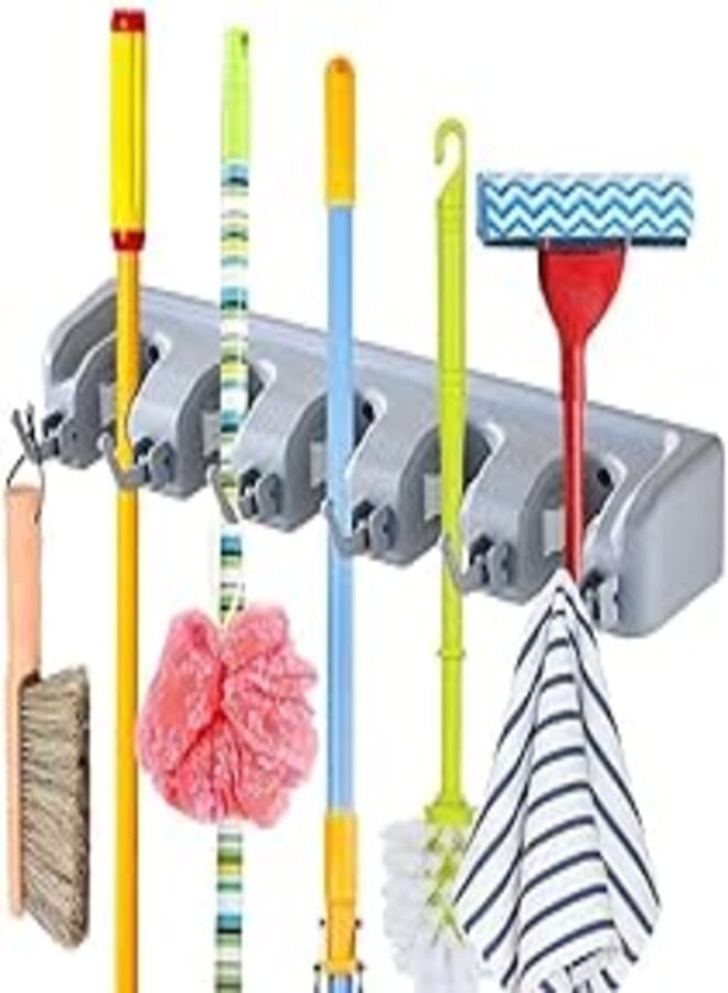 5-Point Vacuum Broom Rack