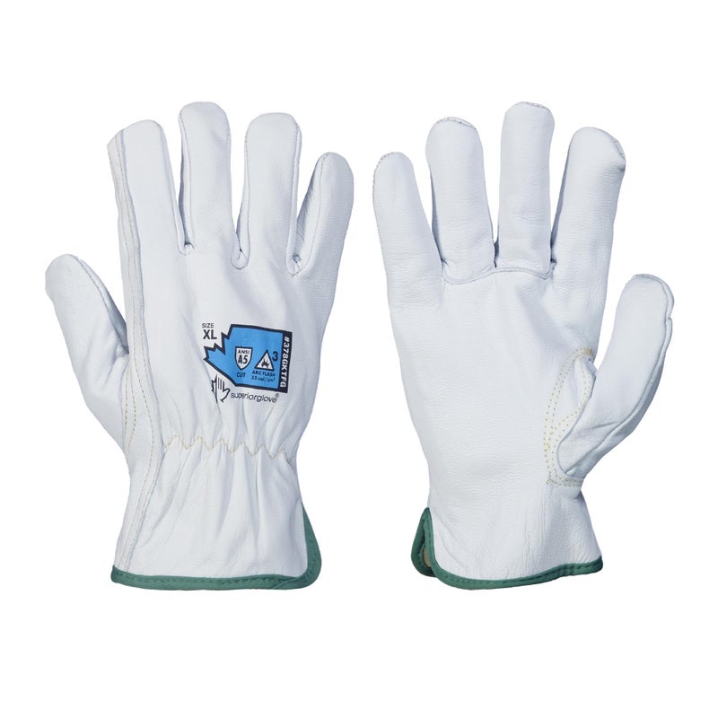 Superior Glove Endura Pro Cut Resistant Leather Safety Work Gloves for Men & Women with Heat and Arc Flash Protection – 378GKTFG Small (Pack of 1 Pair) - Image 5