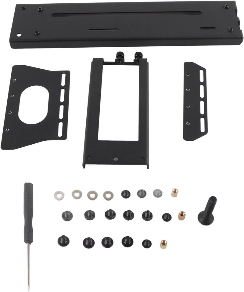 Vertical GPU Mount PCI E 3.0 X16 Graphics Card Support Bracket, Adjustable Vertical GPU Holder with ARGB Lighting for ATX PC Case, Compatible with 2-3 Slot GPUs (26 * 8.2 * 12.8 cm) - Image 1