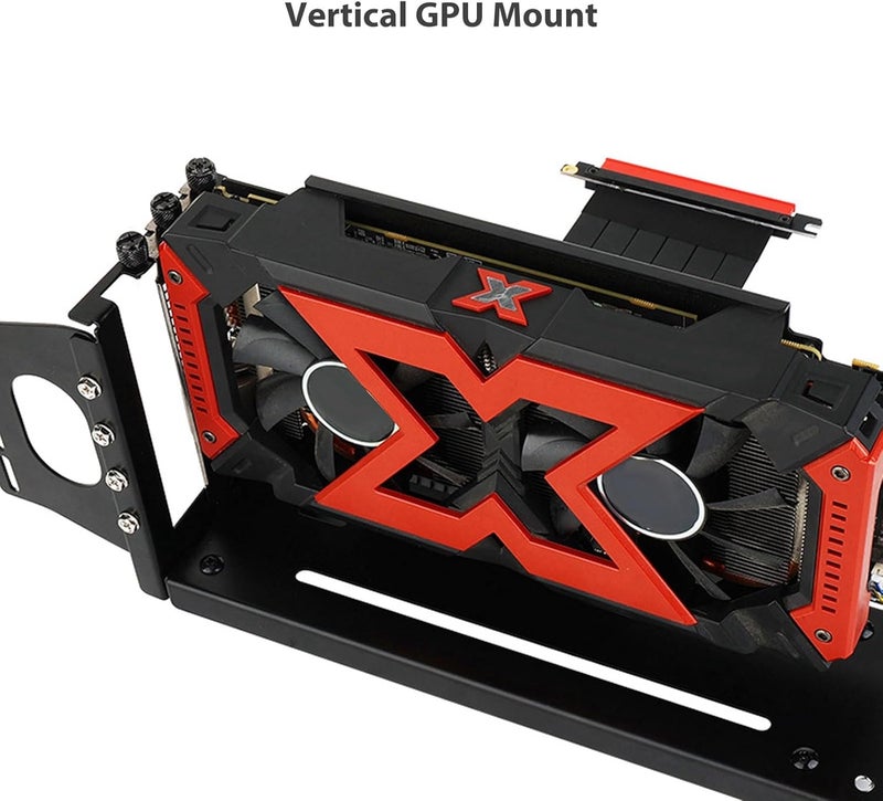 Vertical GPU Mount PCI E 3.0 X16 Graphics Card Support Bracket, Adjustable Vertical GPU Holder with ARGB Lighting for ATX PC Case, Compatible with 2-3 Slot GPUs (26 * 8.2 * 12.8 cm) - Image 5