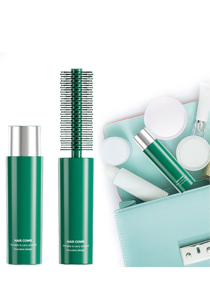 Excefore Round Hair Brush, Portable Adjustable Travel Anti-static Curly Hairbrush, for Blow Drying, Hair Wet Dry Styling - Image 1