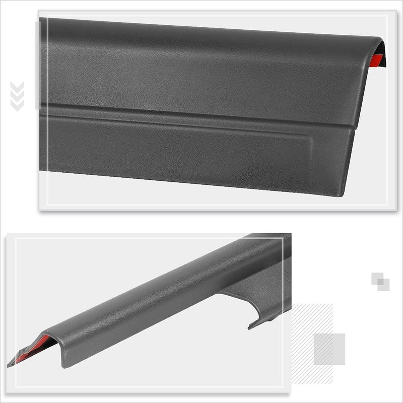 PM Performotor Rocker Panel Sill Plate Cover 4-Piece Set Compatible with 01-07 Chevy Silverado Crew Cab Pickup,Black Matte Bump Textured - Image 5