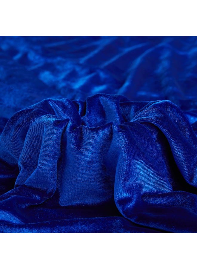 MaiMaiSuan Royal Blue Velvet Fabric by The Yard,1 Yard 60" Wide Soft Stretchy Velvet Cloth for Upholstery Sofa Chair Cover,DIY Sewing,Costume,Craft,Curtain - Image 1