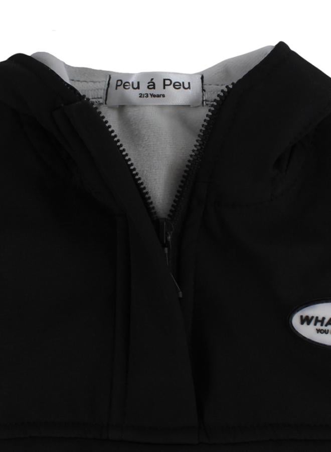 Unisex Waterproof Hoodie – Black - Image 3