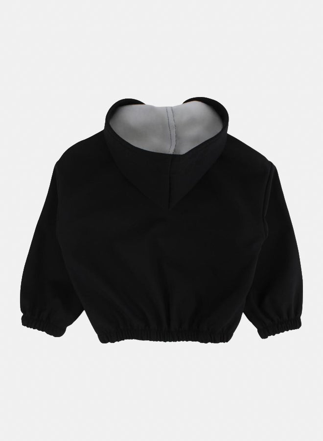 Unisex Waterproof Hoodie – Black - Image 2