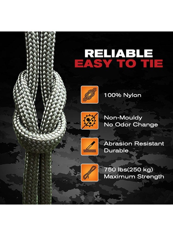 31 م حبل حبل حبل باراكورد بقطر 4 مم قطره 4 مم مظلة خيمة تخييم أو منزلية أسود - Image 4