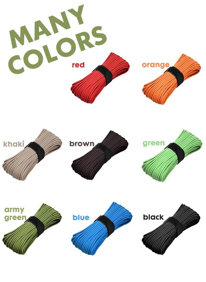 31 م حبل حبل حبل باراكورد بقطر 4 مم قطره 4 مم مظلة خيمة تخييم أو منزلية أسود - Image 5