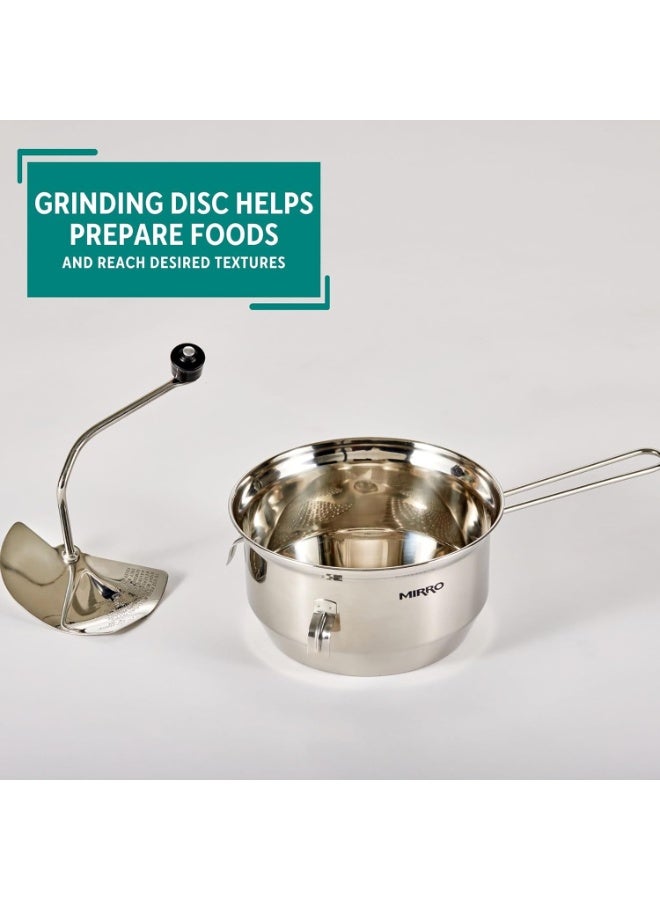 Mirro Mirro 50025 Foley Stainless Steel Healthy Food Mill Cookware, 3.5-Quart, Silver -  - Image 3