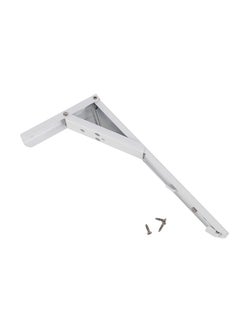 LAWAZIM Bracket - 20x11.5cm White - Heavy Duty Space-Saving One-Touch Adjustable Foldable Wall Shelf Bracket for Wall-Mounted Storage, DIY, Utility Room, Kitchen, Garage, and RV Shelving Solutions  - Image 4