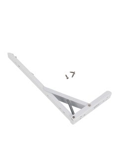 LAWAZIM Bracket - 20x11.5cm White - Heavy Duty Space-Saving One-Touch Adjustable Foldable Wall Shelf Bracket for Wall-Mounted Storage, DIY, Utility Room, Kitchen, Garage, and RV Shelving Solutions  - Image 5