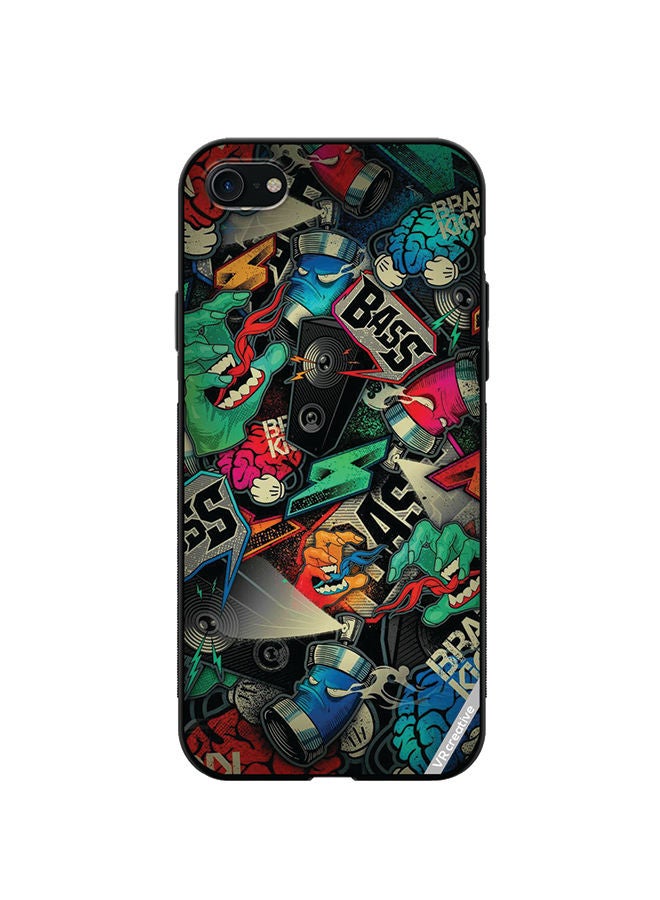 VR CREATIVE Protective Case Cover For Apple iPhone 7/8/SE 2020 Bass Design Multicolour - Image 1