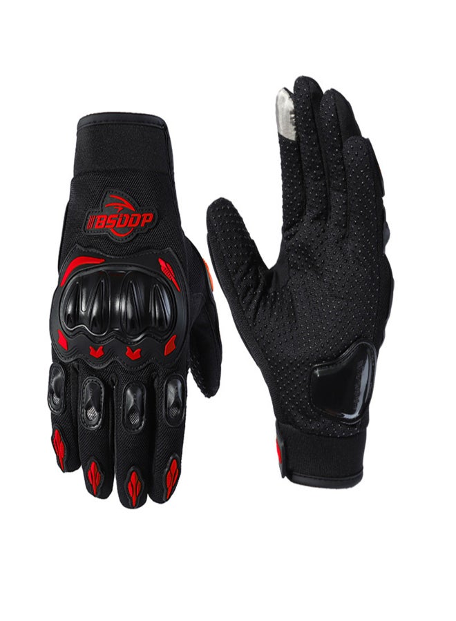 BSDDP Motorcycle Riding Gloves Rider Anti-slip Anti-drop Breathable Outdoor Full Finger Touch Screen Gloves - Image 1