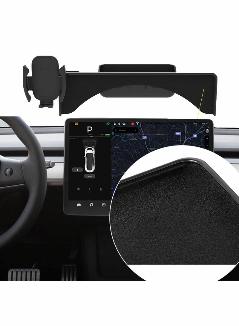 Y&D Phone Holder for Tesla Model Y 3 Compatible with 5.5-7.0 Inch Smartphones - Image 3
