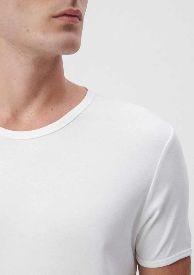 مافي Blue Men's White Basic T-Shirt 063747-620
