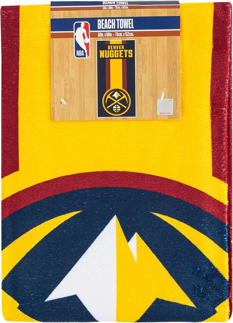 Northwest Officially Licensed NBA "Zone Read" Beach Towel, 30 X 60 Inches, Multi Color - Image 4