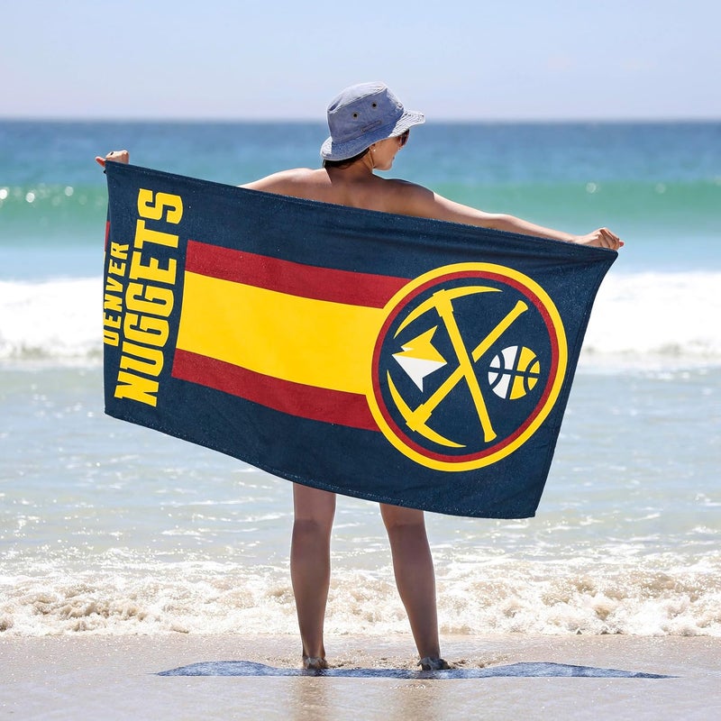 Northwest Officially Licensed NBA "Zone Read" Beach Towel, 30 X 60 Inches, Multi Color - Image 2