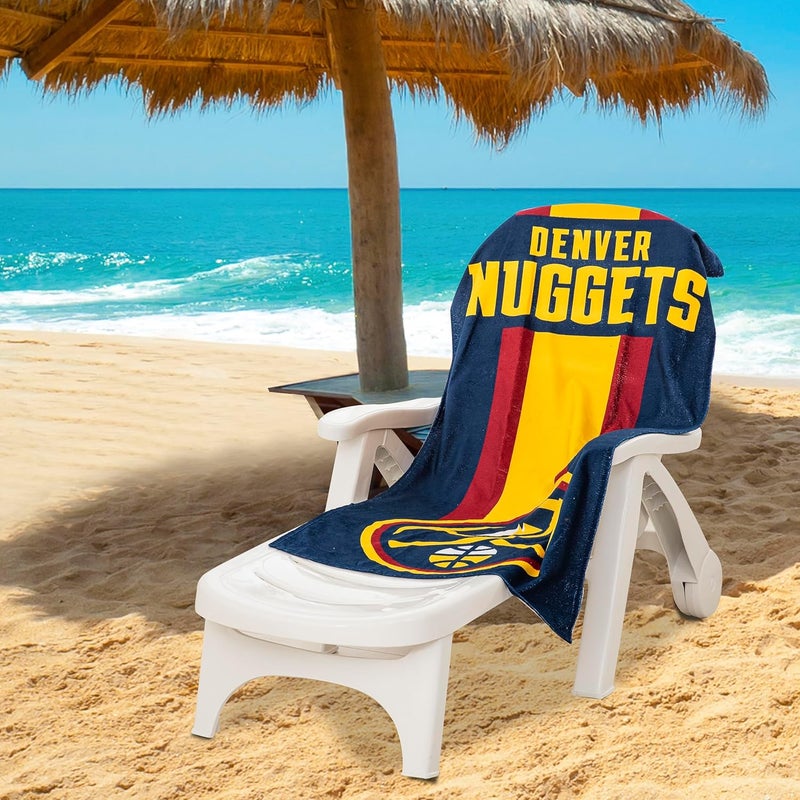 Northwest Officially Licensed NBA "Zone Read" Beach Towel, 30 X 60 Inches, Multi Color - Image 3