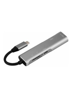 NIBEMINENT 5-In-1 Multifunctional USB Hub Grey  - Image 1