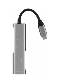 NIBEMINENT 5-In-1 Multifunctional USB Hub Grey  - Image 5