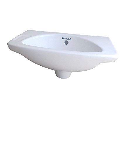 Belmonte Wall Hung Wash Basin White Glossy Finish - Image 2