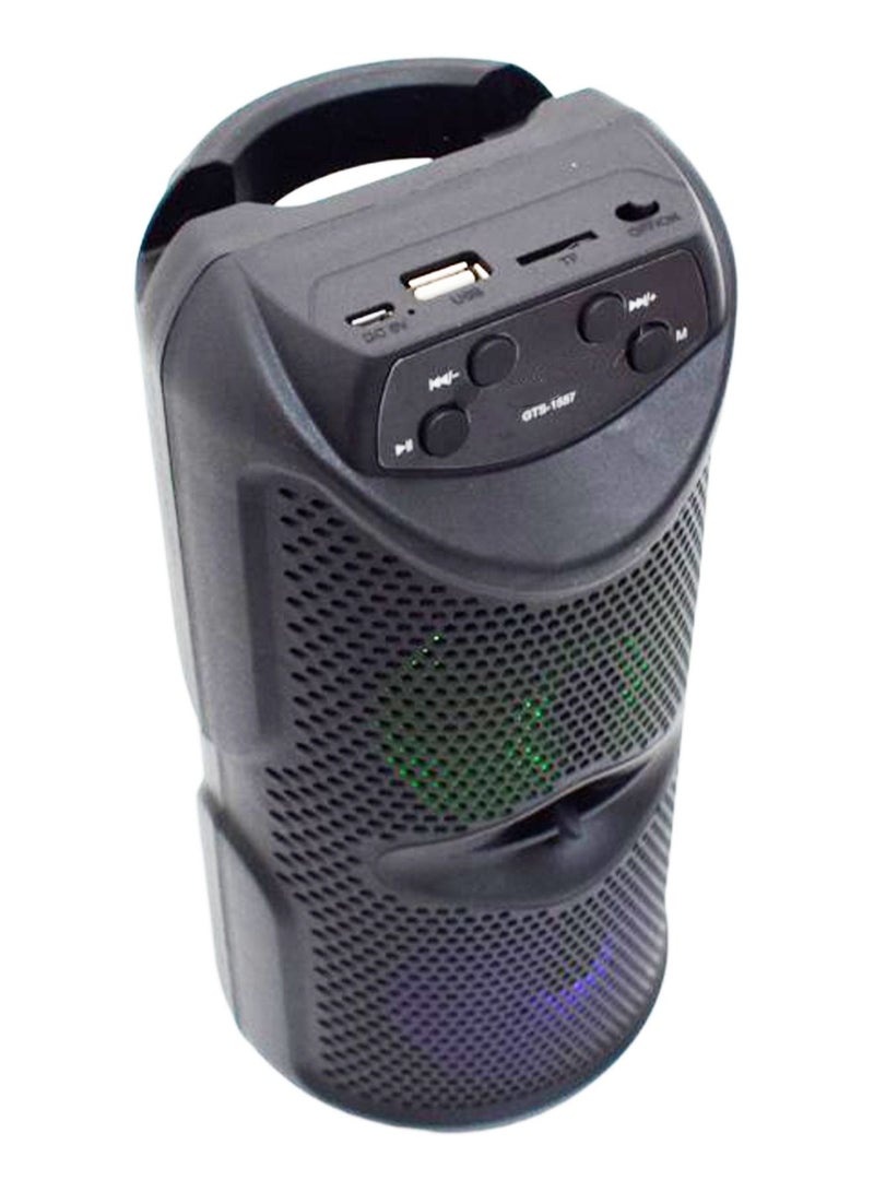 قريت نايس مكبر صوت لاسلكي يعمل بتقنية بلوتوث صوت استريو و راديو FM وذاكرة TF و مدخل USB - Image 3