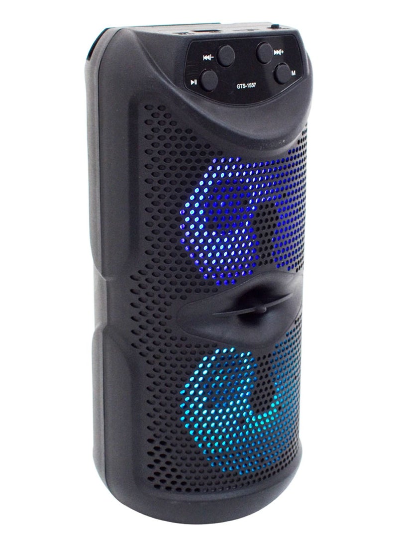 قريت نايس مكبر صوت لاسلكي يعمل بتقنية بلوتوث صوت استريو و راديو FM وذاكرة TF و مدخل USB - Image 2