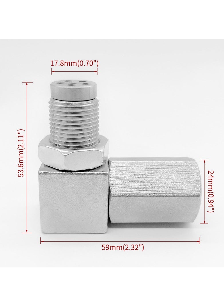 O2 Sensor Spacer 1 Pcs Universal M18*1.5 Check Engine Light Eliminator Adapter O2 Oxygen Sensor Spacer Extender Adapater Isolator for Exhaust Systems
