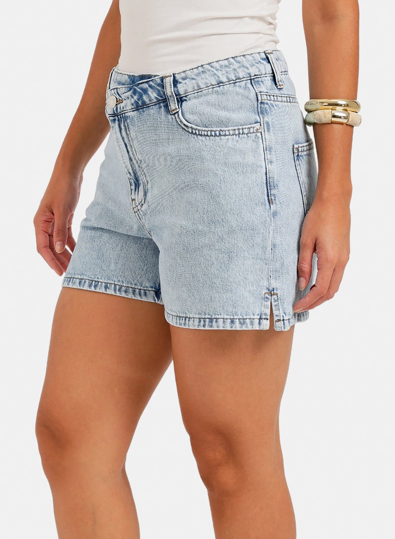 Carina Mini Denim Beach Shorts - Image 3