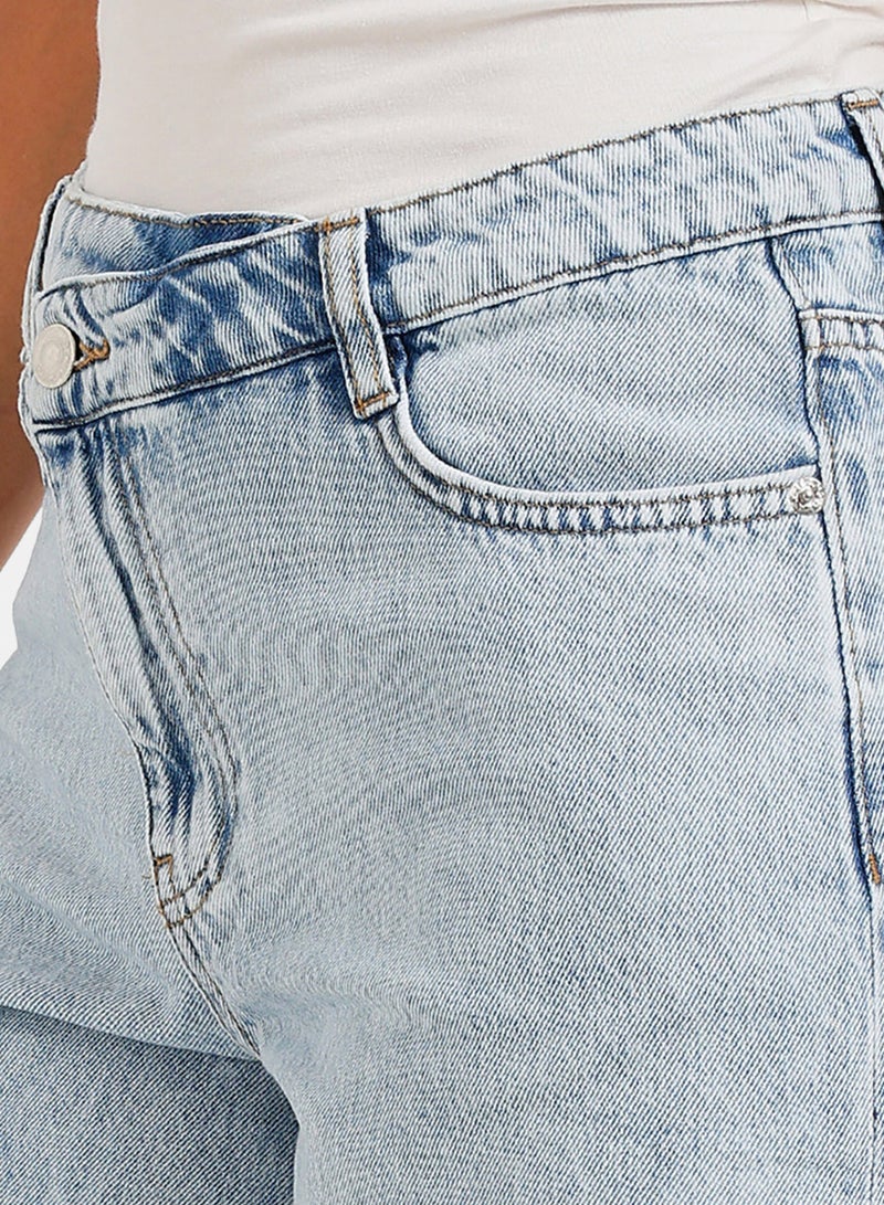 Carina Mini Denim Beach Shorts - Image 5