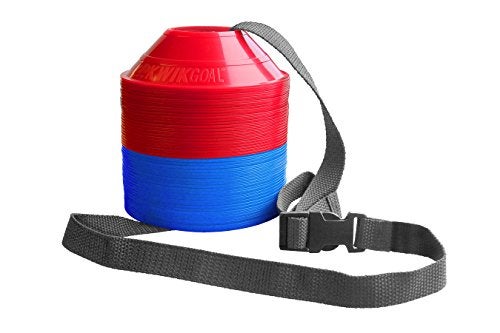 Kwik Goal مجموعة أقماع ديسك ميني من كويك غول (50 قطعة)، أزرق/أحمر - Image 3