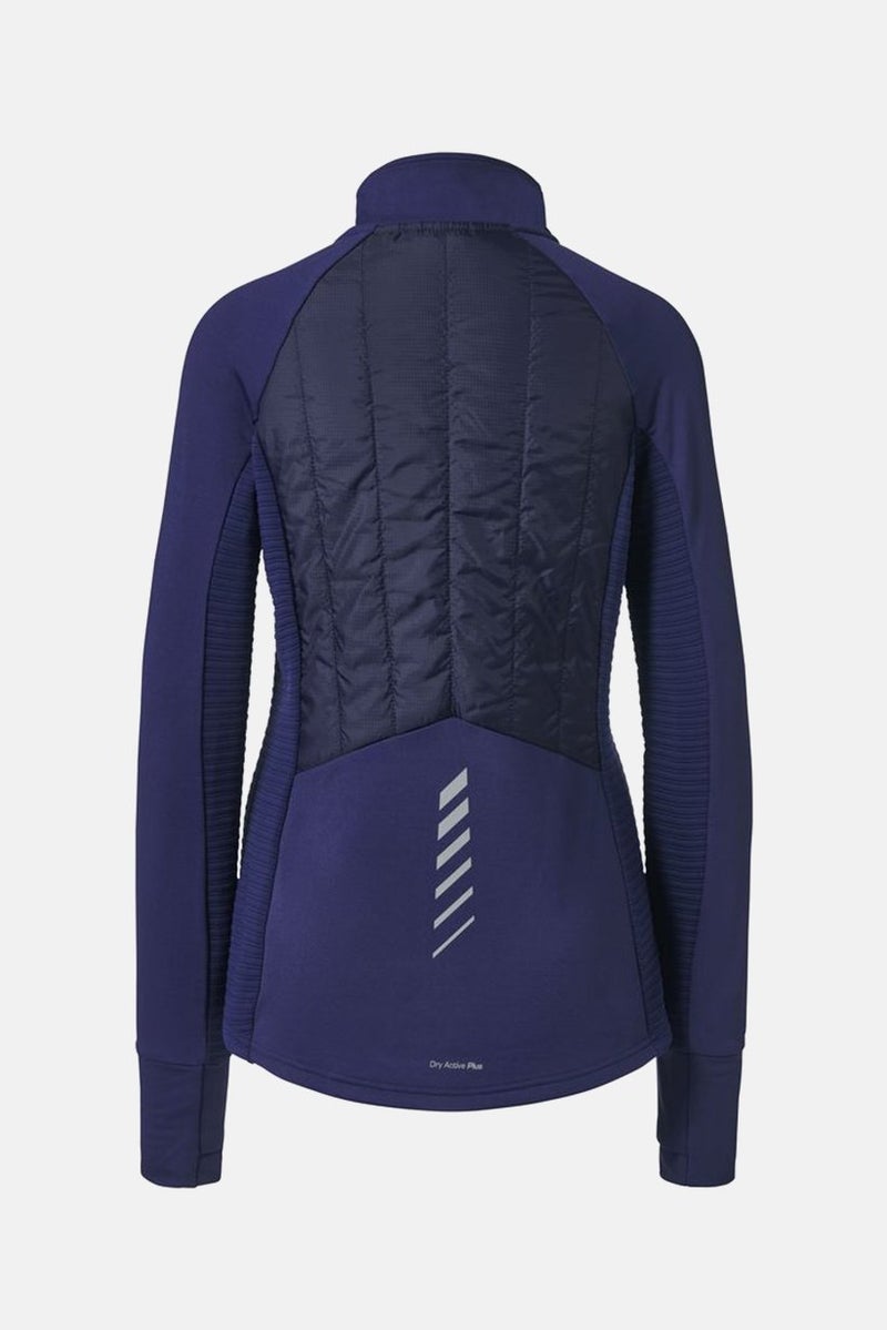 Tchibo Women Regular Fit Plain Thermal Running Jacket, Navy - Image 2