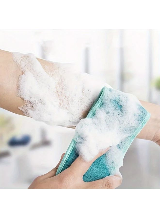 Blue Long Handle Back Scrubber Bath Brush Soft Shower Body Cleaner for Women Men - Image 3