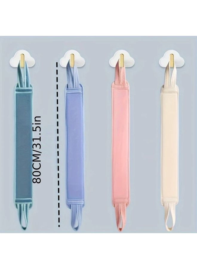 Blue Long Handle Back Scrubber Bath Brush Soft Shower Body Cleaner for Women Men - Image 4
