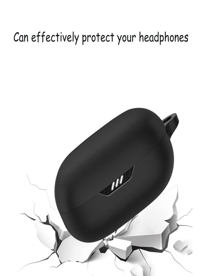 Keminsung جراب لسماعات JBL Wave Flex 2 المصنوعة من السيليكون، غطاء سماعات أذن لاسلكية، مقاوم للصدمات، فريد من نوعه، محمول، واقٍ مع حلقة تعليق (أزرق) - Image 4