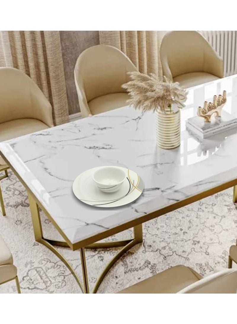 Melrich 12Pcs Melamine Dinnerware set Durable and Long lasting for kitchen Dishwasher safe - Image 4