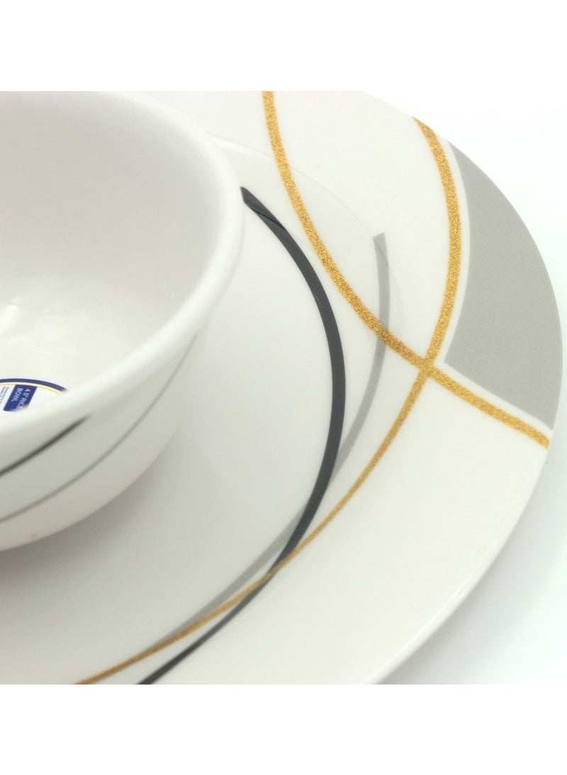 Melrich 12Pcs Melamine Dinnerware set Durable and Long lasting for kitchen Dishwasher safe - Image 2