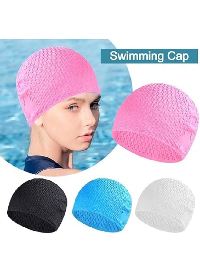 CONQUEST Silicone Grain Swimming Cap, Waterproof, Flexible and Lightweight (Women) - Image 1
