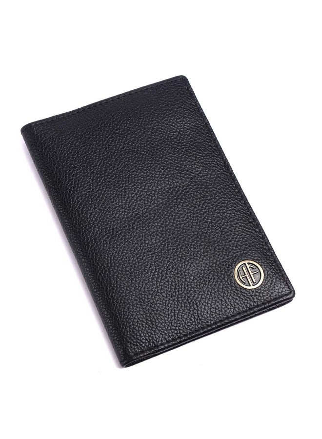  هاموندز فلاي كاتشر حافظة جواز سفر من الجلد الطبيعي من HAMMONDS FLYCATCHER، حامل جواز سفر للرجال والنساء - منظم مستندات إكسسوارات السفر، محفظة جواز سفر محمية بتقنية RFID مع فتحات بطاقات للرحلات - أسود - Image 1