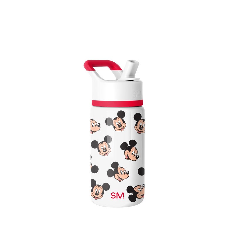 Simple Modern Kids Summit Water Bottle with Straw Lid | Disney Mickey Mouse 14oz Stainless Steel Cup Insulated Tumbler for Boys, Girls, School | Mickey Mouse Fun - Image 1