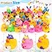 Fudragtn 50Pcs Easter Rubber Ducks Mini 21 Inch Bunny Rubber Duckies Bath Toys for Kids Assorted Float Duck Bulk for Fun Bathtub Duck Toys Easter Ducks for Cruise and Easter Basket Stuffers and Party Favors - Image 4