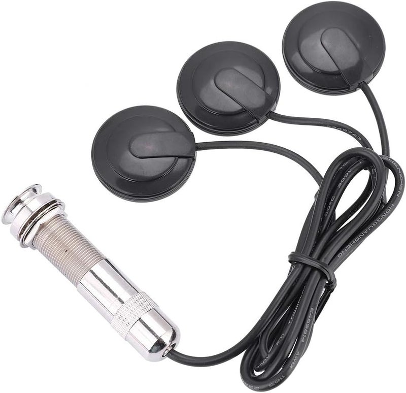 Asixx Pickups Piezo Transducer Pickup Piezo Transducer, Guitar Pickups Piezo Transducer Acoustic Guitar Pickup Piezo Transducer, with 3 Transducers for Guitar - Image 1