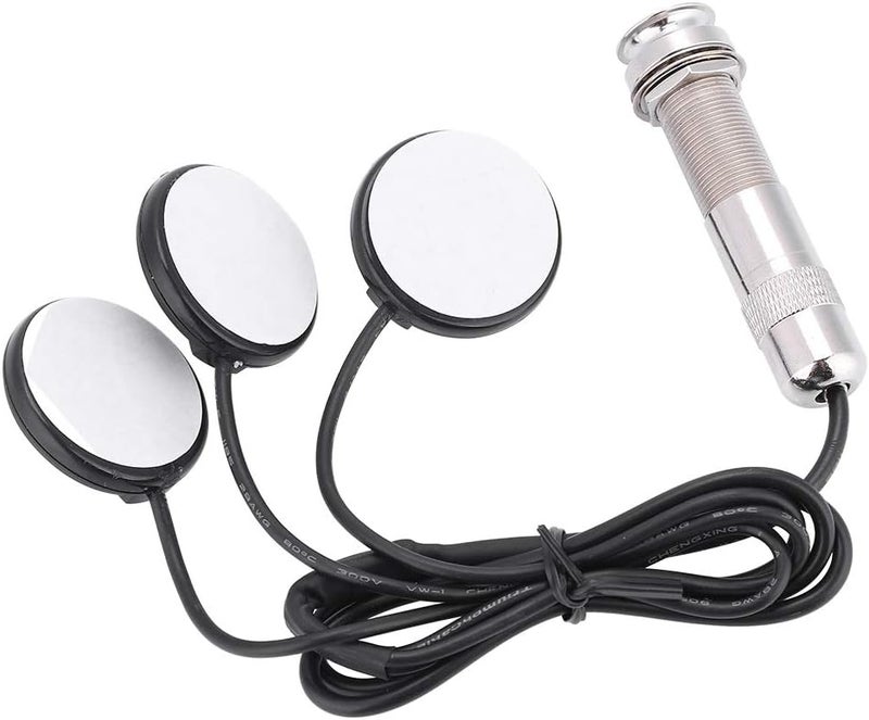 Asixx Pickups Piezo Transducer Pickup Piezo Transducer, Guitar Pickups Piezo Transducer Acoustic Guitar Pickup Piezo Transducer, with 3 Transducers for Guitar - Image 5