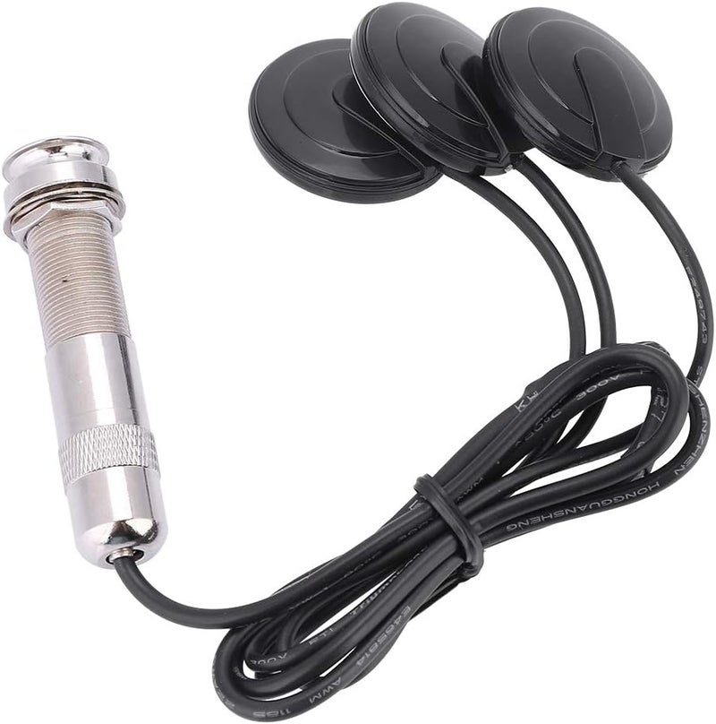 Asixx Pickups Piezo Transducer Pickup Piezo Transducer, Guitar Pickups Piezo Transducer Acoustic Guitar Pickup Piezo Transducer, with 3 Transducers for Guitar - Image 3