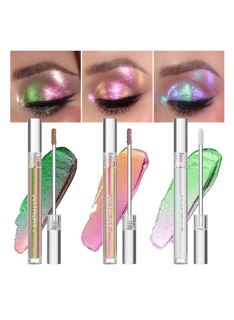 LANGMANNI Langmanni Chameleon Liquid Eyeshadow: 6 Shades of Diamond Sparkle in a Single Tube!(L2201-006) - Image 2