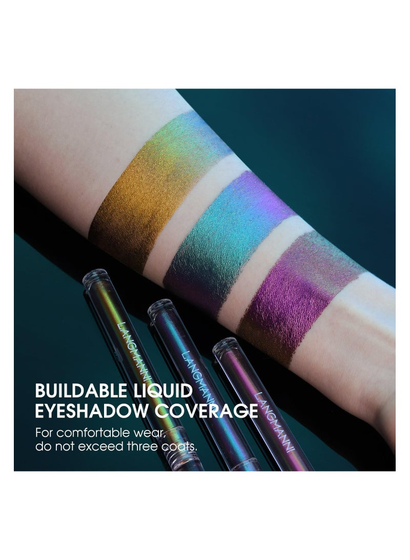 LANGMANNI Langmanni Chameleon Liquid Eyeshadow: 6 Shades of Diamond Sparkle in a Single Tube!(L2201-006) - Image 4