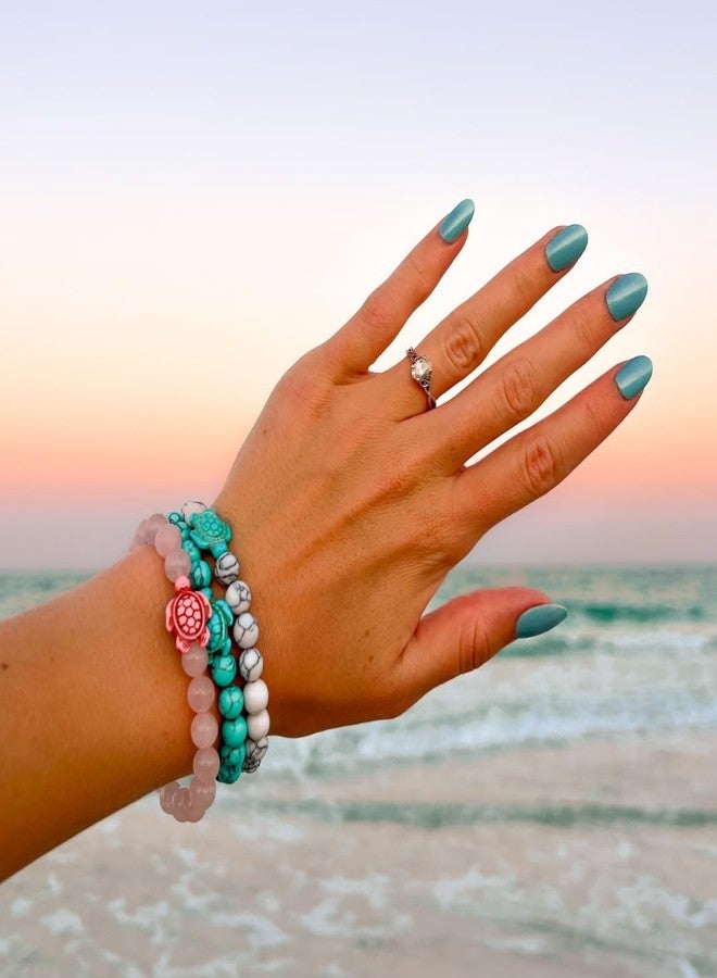Fahlo Sea Turtle Tracking Bracelet – Track a Real Sea Turtle’s Journey – Supports Wildlife Conservation – Elastic, One Size Fits Most – on Interactive Mobile App Map – Unisex Ocean Conservation Gift (Lava Stone) - Image 4