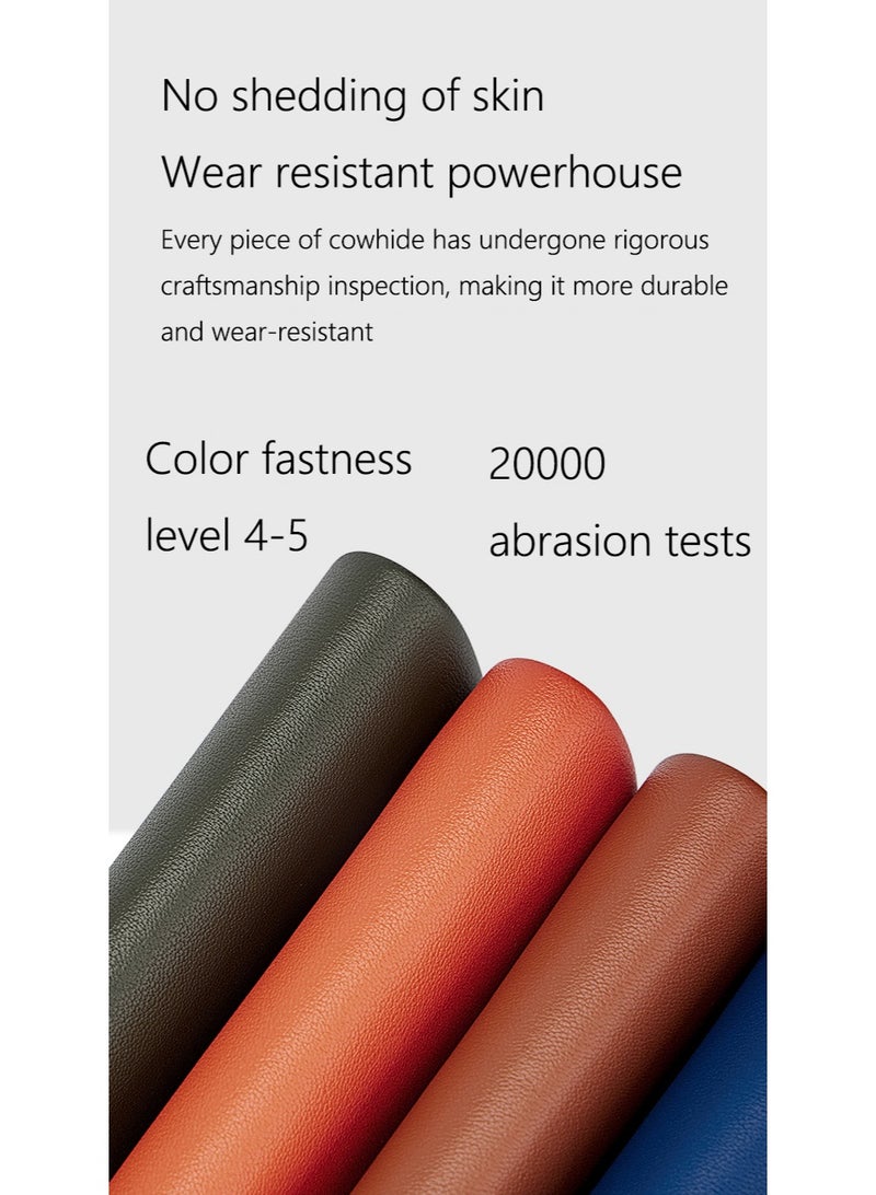 ويليامبولو WilliamPOLO الرجال الجلد الأصلي الأفقي محفظة قصيرة بسيطة فاخرة محفظة الشباب هدية لصديق - Image 5