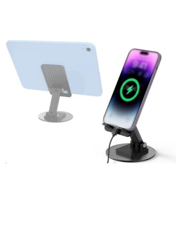Adjustable Foldable Mobile & Tablet Stand Holder | Desk Mount with Anti-Slip Base for Smartphones & Tablets  Mobile stand for desk Tablet stand holder Adjustable phone holder Foldable - Image 5