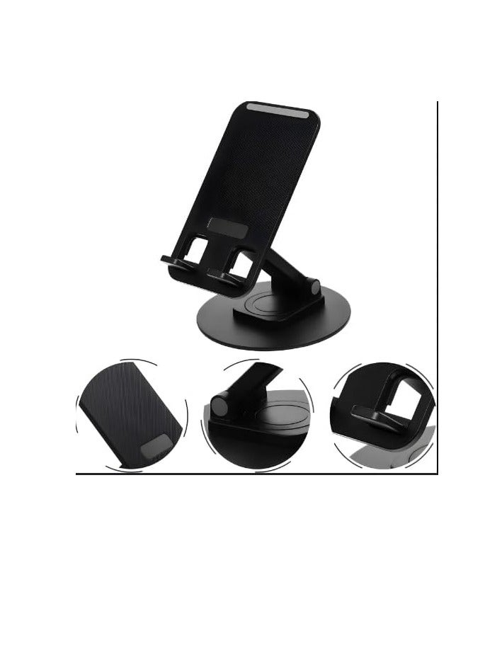 Adjustable Foldable Mobile & Tablet Stand Holder | Desk Mount with Anti-Slip Base for Smartphones & Tablets  Mobile stand for desk Tablet stand holder Adjustable phone holder Foldable - Image 3