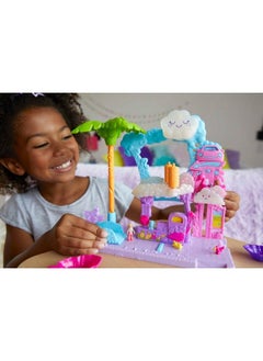Polly Pocket Playset 2 Micro Dolls With Toy Car Water Play & Color Change Accessories Pollyville Flamingo Fun Car Wash  - Image 3